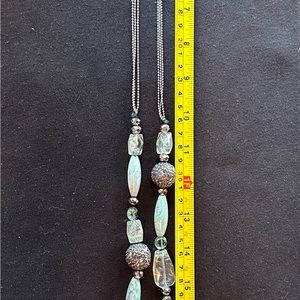Alexis Bittar necklace 21” long.  New without tags $295. Quartz,turquoise etc